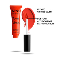 NYX PROFESSIONAL MAKEUP Sweet Cheeks Soft Cheek Tint, Cream Blush - Almost Famous