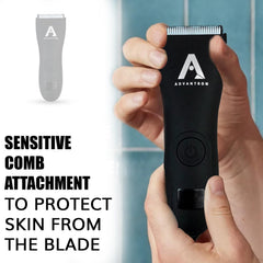 Advantron Waterproof Cordless Trimmer & Shaver for Men | Beard, Hair Trimmer & Clipper, Body Hair Removal, Private Area Grooming, Electric Shaver, & Best Grooming Kit for Men