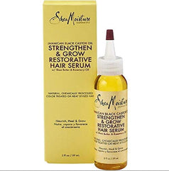 Shea Moisture Jamaican Black Castor Oil Strengthen & Grow Restorative Hair Serum, 2oz