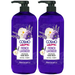 CD COSMO DESIGNS Beaute French Lavender Moisturizing Liquid Hand Wash 750ml Pack Of 2, Aloe Vera + Vitamin E, Skincare, Handwash