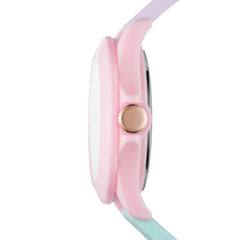 Skechers Women's Rosencrans Mid Quartz Plastic and Silicone Casual Sports Watch - Pink/Purple/Green