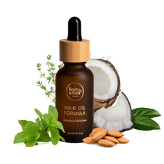 HairAffair Strengthening Hair Growth Oil, 100% Natural Hair Oil, Organic Argan Oil, Castor Oil, Rosemary + 11 Other Oils, Hair Loss Treatment for Shiny Hair, Anti-Dandruff 30 ml