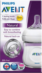 Philips AVENT Baby Boy's Natural Polypropylene Bottle 4 Count 4 Ounce Clear