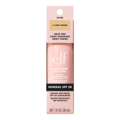 e.l.f. Halo Glow Skin Tint SPF 50, Tinted Moisturizer For Light, Buildable Coverage, Creates A Natural Glow, Vegan & Cruelty-Free, 5 Light Warm