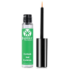 Jadole Naturals Eyelash Growth Enhancer & Brow Serum with Collagen & Natural Growth Peptides for Long, Thick Lashes and Eyebrows! Dermatologist Certified, Cruelty Free & Hypoallergenic