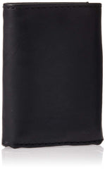 Levi's Men's RFID Trifold Wallet - Sleek and Slim Includes ID Window and Credit Card Holder - Black