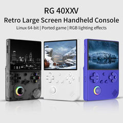 Actualia RG40XXV Retro Game Console 64GB with 5000+Games, 4.0-inch IPS Screen ARM Cortex-A53 Linux 64-bit System Handheld Arcade Gaming Player Gift for Kids Adult