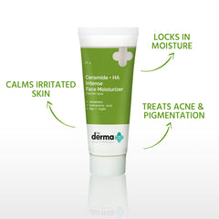 The Derma Co Ceramide + Ha Intense Face Moisturizer Cream, Dry Skin Moisturiser - 25 Gm