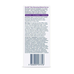 CeraVe Anti Aging Retinol Serum 1 Ounce Cream Serum for Smoothing Fine Lines and Skin Brightening Fragrance Free, 1 Fl Oz (Pack of 1)