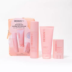 DESIGNME HOLD.ME Styling Kit | Styling Cream, Hair Wax Stick & 3-Way Hair Setting Spray | Frizz Control, Flyaway hair Tamer, Heat Protection & Adjustable Hold for Smooth, Polished Styles