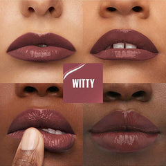 Maybelline New York Super Stay Vinyl Ink Longwear Transfer Proof Gloss Lipstick, 40 WITTY