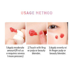 DEROL Blush Silky Cream Liquid For Cheeks Face Palette Bronzer Highlighter Shape Contour Stick Moisturizing And Breathable Matte Finish Long-wearing Waterproof Women (Love Me 04#), Pack Of 1, 1 g
