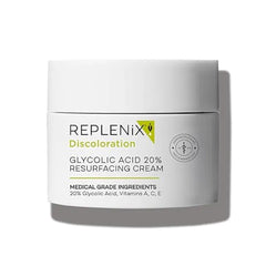 Replenix Glycolic Acid 10% Resurfacing Cream, Hydrating & Lightweight Medical-Grade Exfoliating Face Moisturizer for Skin Discoloration (1.7 oz)