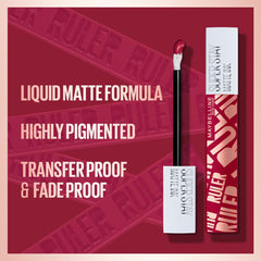 Maybelline New York Super Stay Matte Ink Liquid Lipstick - 80 Ruler,5ml