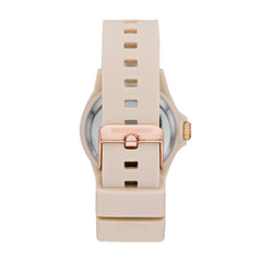 Skechers Women's Rosencrans Mid Quartz Plastic and Silicone Casual Sports Watch - Blush