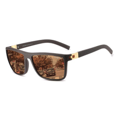 PUKCLAR Polarized Sunglasses for Men Lightweight TR90 Frame UV400 Protection Square Sun Glasses