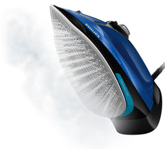 Philips PerfectCare Steam Iron - 2500W, Auto-Off, 45g/min Continuous Steam, OptimalTEMP Technology, Blue/Black - GC3920/26