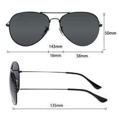Bio-th Polarized Aviator Sunglasses for Womens Men Driving UV Protection Metal Mirror Frame trendy lentes de sol hombre