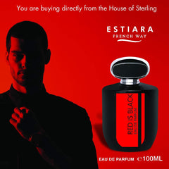 ESTIARA Men's Pour Homme, Perfume 100ml for Him Black (French Way) From The House of Sterling