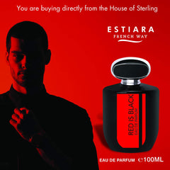 ESTIARA Men's Pour Homme, Perfume 100ml for Him Black (French Way) From The House of Sterling