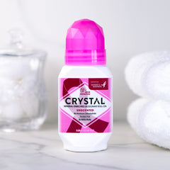 Crystal Essence BODY DEODORANT Roll-On - Unscented Susan G Komen (2.25 fl oz) - 3 Pack - Packaging May Vary