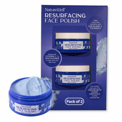 NATURE WELL Resurfacing Ultra-Fine Face Polish, Non-Abrasive Vitamin C & Niacinamide Facial Exfoliator Scrub For Radiant Skin, Revitalizes & Evens Skin Tone, Boosts Hydration, 2.3 Oz Each (Pack of 2)