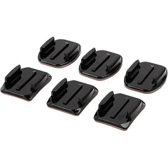 Ultimaxx Flat Curved Adhesive Helmet Mounts Accessories (6 Piece) For Gopro Camera