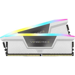 Corsair Vengeance RGB DDR5 RAM 32GB (2x16GB) 6000MT/s (CMH32GX5M2E6000C36W) - White