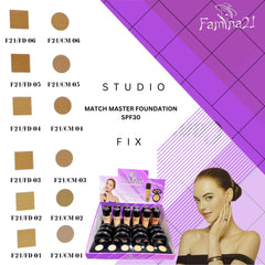 Famina21 Radiant Glow Foundation & Compact Powder Set - 6 Shades of Flawless Perfection