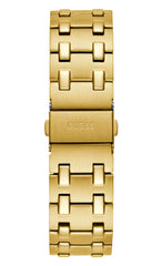 Gold-Tone and Green Sunburst Analog Watch