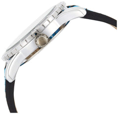 Q&Q Men's Black Dial Fiber Band Watch - DA96J325Y