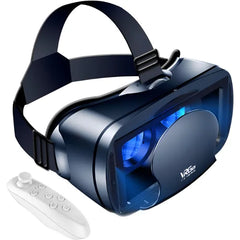 Mr.Twinklelight 3D VR Headset with Controller, Anti-Blue Light Virtual Reality Goggles for 5.0-7.0 Inch iPhone & Android, Ideal for Movies & Gaming (Black)