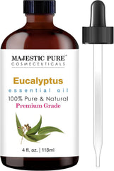 Majestic Pure Eucalyptus Essential Oil, Pure and Natural with Therapeutic Grade, Premium Quality.