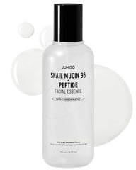 JUMISO Snail Mucin 95% + Peptide Essence 4.73 fl.oz / 140ml | Hydrating Serum with Snail, Face Moisturizer for Dry Skin, Daily Deep Hydration, Korean Skincare