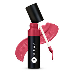 SUGAR Cosmetics Partner In Shine Transferproof Glossy Lipstick | Lasts upto 24hrs | Transferproof & Smudgeproof - 3ml - 07 Strawberry Soju