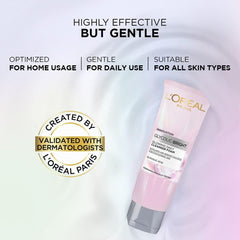 L’Oréal Paris Glycolic Bright Daily Foaming Facial Cleanser, 50ml |Daily Glowing Face Wash for Dull Skin