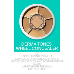 Derma Tones Wheel Palette Concealer - 0.35 oz, Brown