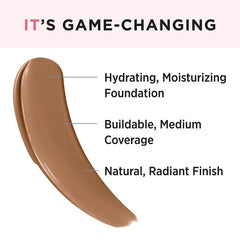 IT Cosmetics Your Skin But Better Foundation + Skincare, Rich Neutral 51.25 - Hydrating Coverage - Minimizes Pores & Imperfections, Natural Radiant Finish - With Hyaluronic Acid - 1.0 fl oz