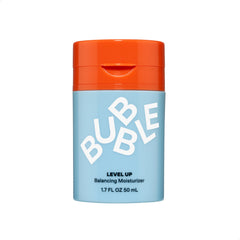 Bubble Skincare Level Up Facial Moisturizer - Hydrating Gel Moisturizer Formulated with Zinc PCA + Niacinamide for Texture Improvement and Radiance - For Oily or Combination Skin (50ml)