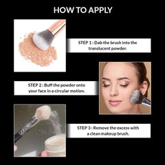 Stars Cosmetics Translucent Powder Face Makeup Compact For All Skin Types Full Coverage Flawless Matte Finish Fixes the Base and Blends Seamlessly Easy Application For Girl & Women (Tan Matt) 20g
