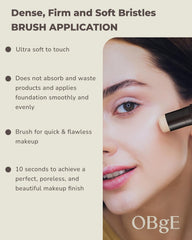 OBgE Natural Cover Foundation #23 (Beige, 0.5oz)- Stick Foundation with Brush for Flawless Skin Tone Correction and Coverage. Long-Lasting Wear for Daily Use.