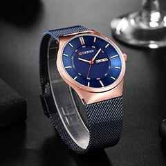 CURREN Stainless Steel Watches for Men - Blue