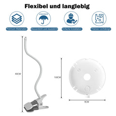 inRobert Baby Monitor Holder for Philips Avent Baby Monitor SCD843/26, SCD833/26, SCD630/26, Suitable for Table and Crib Rails with a Thickness of Less than 4.5 cm (Clip Stand)