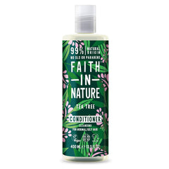 Faith in Nature | 400 ml | Cleansing Conditioner | Tea Tree | 99% Natural Origin | For Normal/Oily Hair | No SLS or Parabens | Vegan & Cruelty-Free