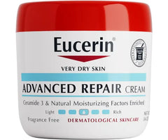 Eucerin Advanced Repair Body Cream, Fragrance Free Body Cream for Dry Skin - 16 Oz