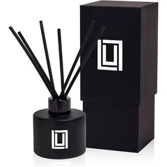 Lulu Candles Reed Diffuser Set Poolside White Floral & Ocean Mist 6 Reed Sticks Scent Diffuser for Bedroom Bathroom Living Room & Office (4.2 FL Oz.)