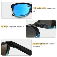 KANASTAL Polarized Sunglasses for Women, Classic Square Mens Sun Glasses, Lightweight Shades for Womens Outdoor 100% UV400 Protection Driving Fishing Golf Outdoor Activities