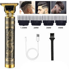 AWH L LARHU Professional Men Hair Trimmers, Zero Gapped Cordless Hair Trimmer, Rechargeable T-Blade Haircut & Grooming Kit Line Up Edgers Clippers for Men Home Use (A)