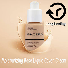 PHOERA Full Coverage Foundation - Flawless Concealer, Matte, Long Lasting, Moisturizing, Color Changing (58g)