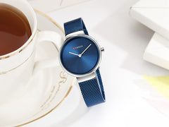CURREN Women's Stainless Steel Waterproof Quartz Watch (9016) - Blue